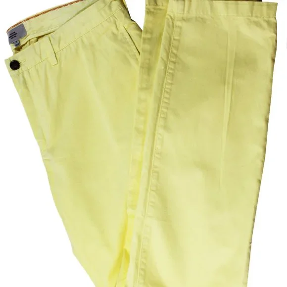 Jack Spade Yellow Men's Chino Trousers Size 36 NWT Dixon Chino Slim - Picture 8 of 9